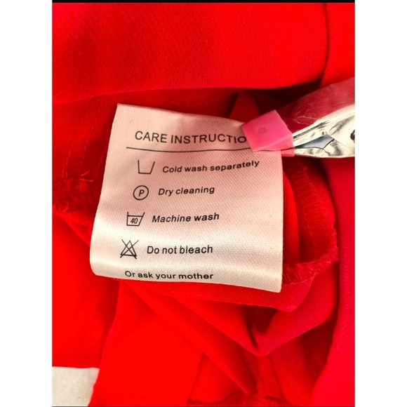 New Dow Boutique Classic Collection Sexy Red 50's Retro Pencil Dress, L - Picture 15 of 15